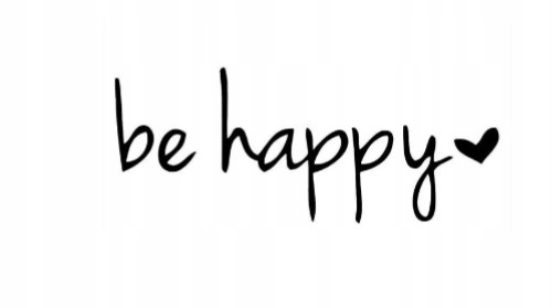 

Naklejka Auto Szybę Be Happy