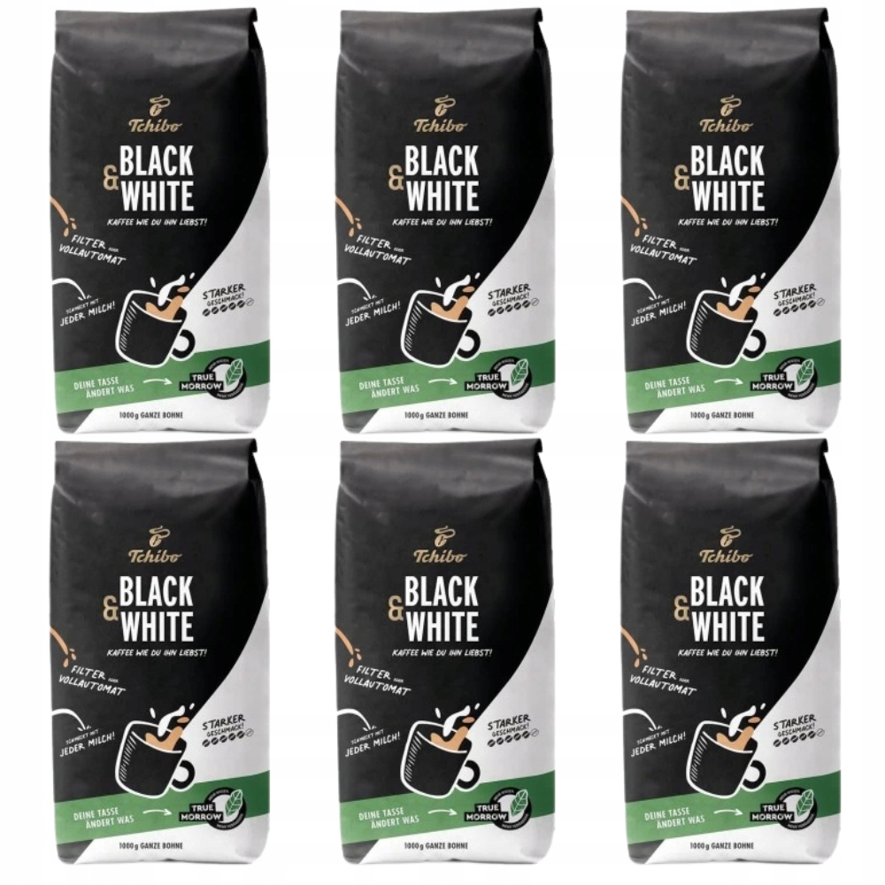 Levně Káva zrnková Tchibo Black & White káva sada 6 kg