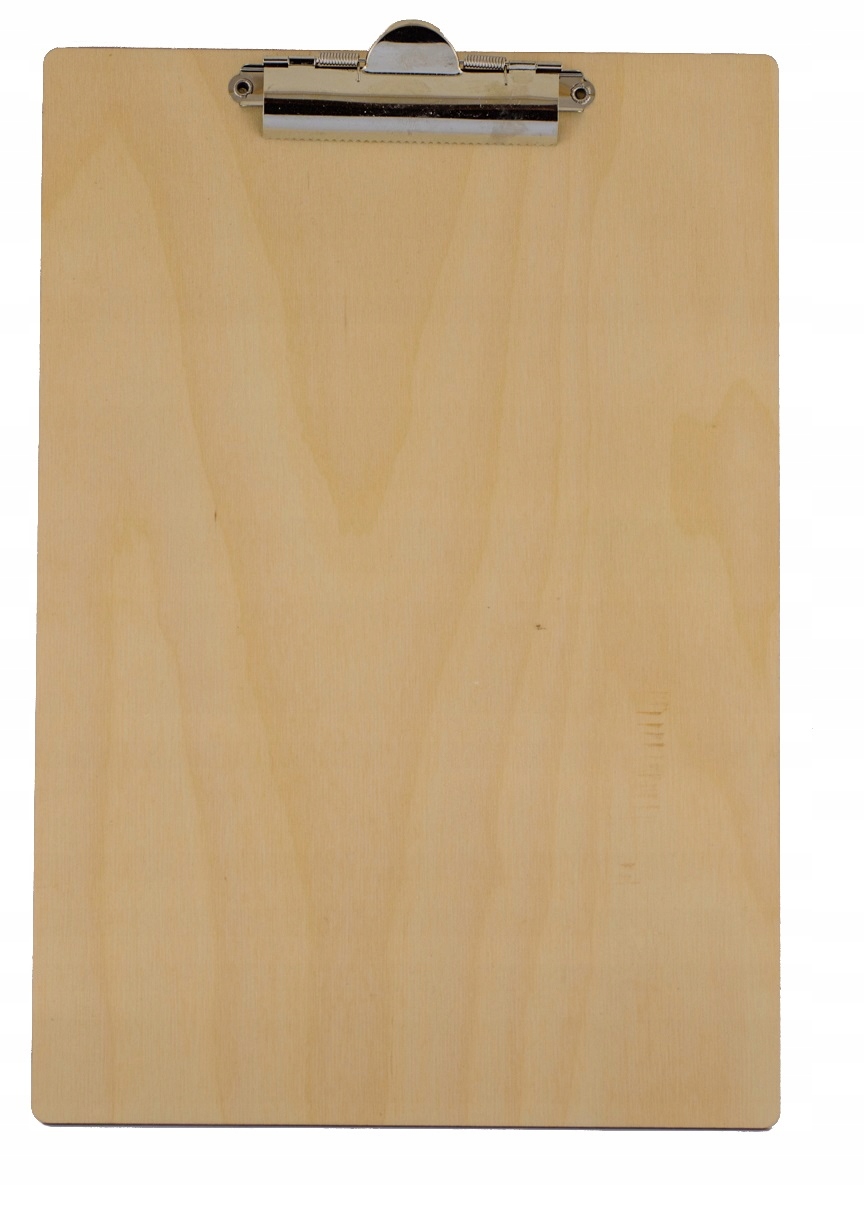 

Drewniana clipboard deska z klipsem podkładka A4