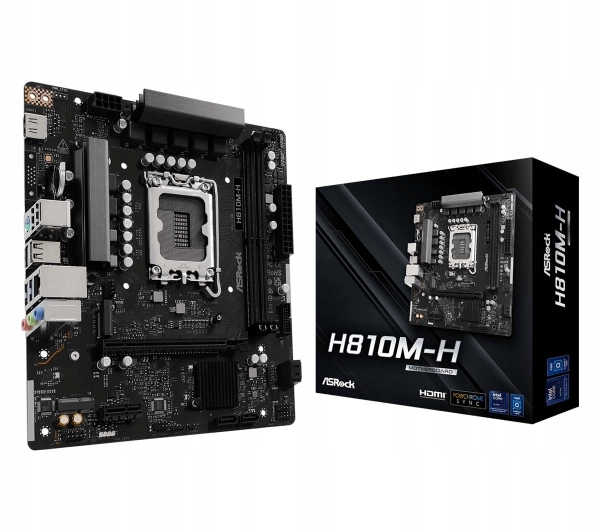 Płyta ASRock H810M-H H810 DDR5 SATA3 M.2 USB3.0 PCIe4.0 s.1851 mATX