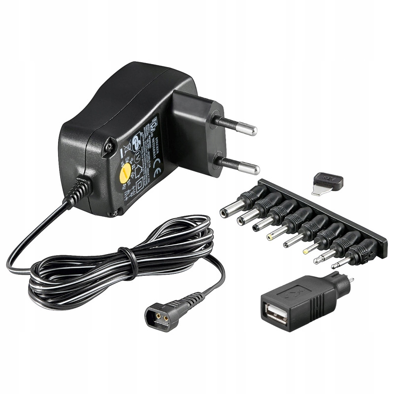 Goobay Uniwersalny zasilacz 230V/3-12V DC 600mA