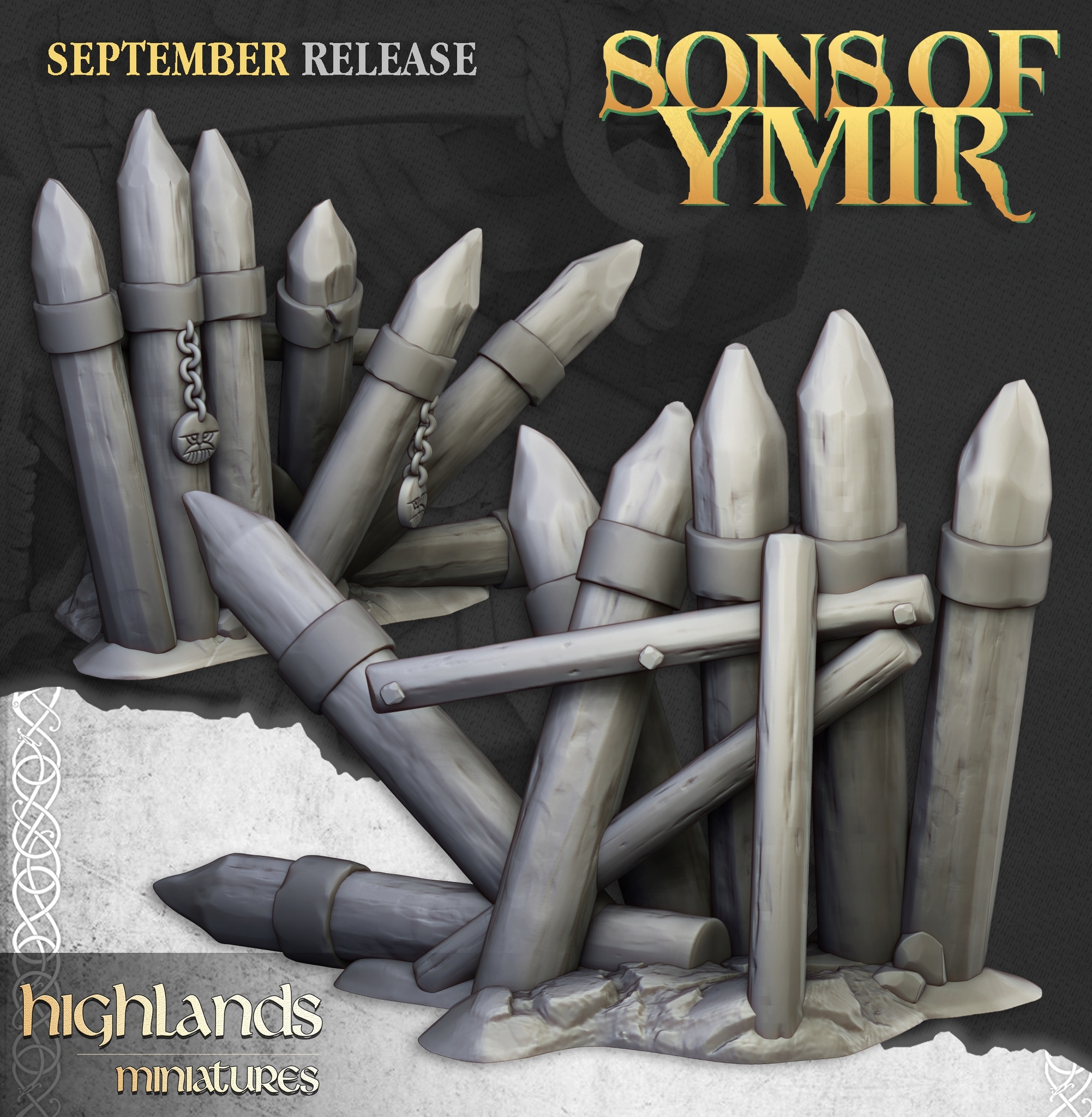 Dwarf Barricade #2 - Highlands Miniatures