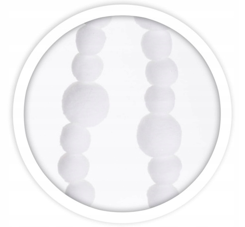 

Girlanda łańcuch z pomponów na choinkę Śnieżynki