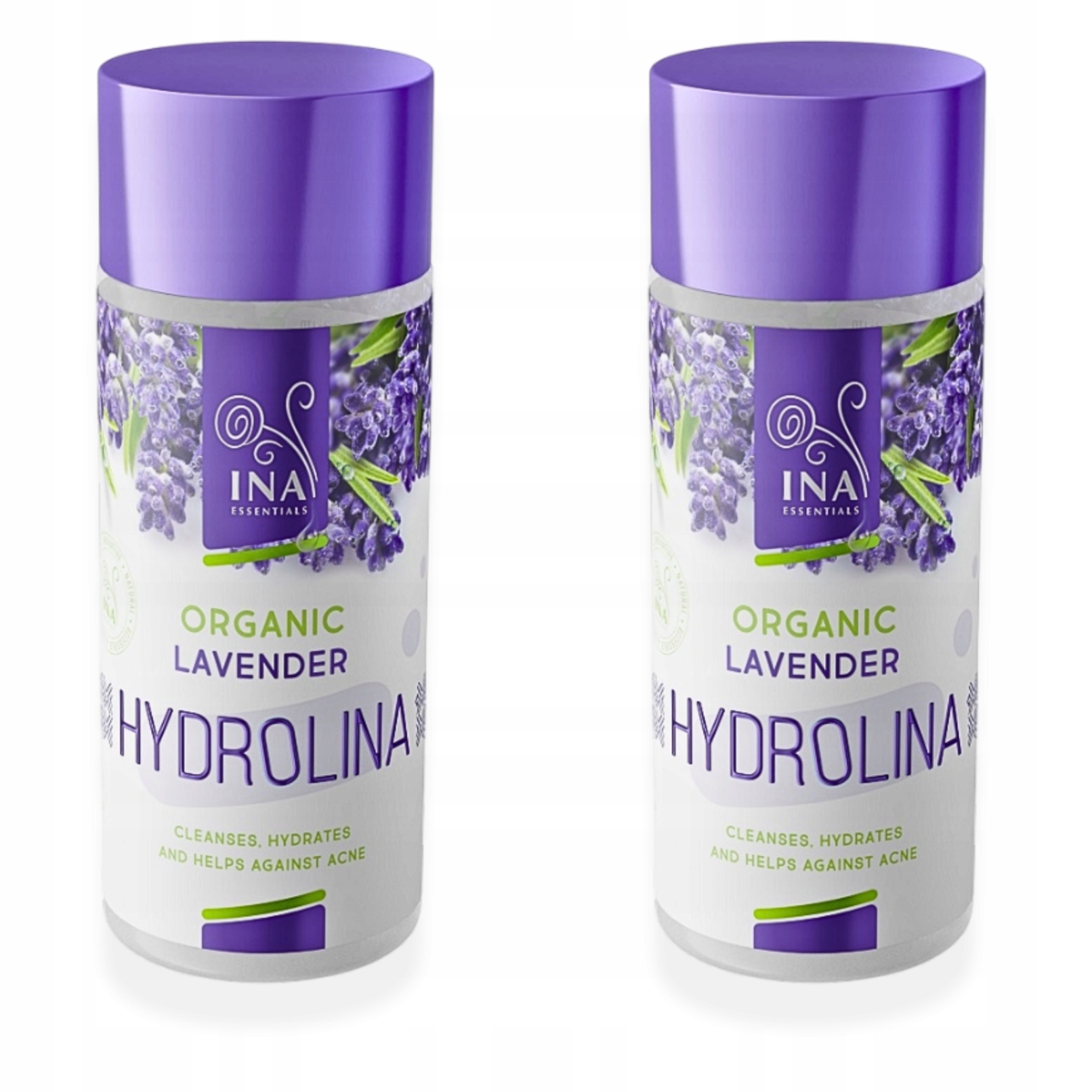 Organická voda Levandulová hydrolina Levandulový hydrolát proti akné 2 x 150 Ml