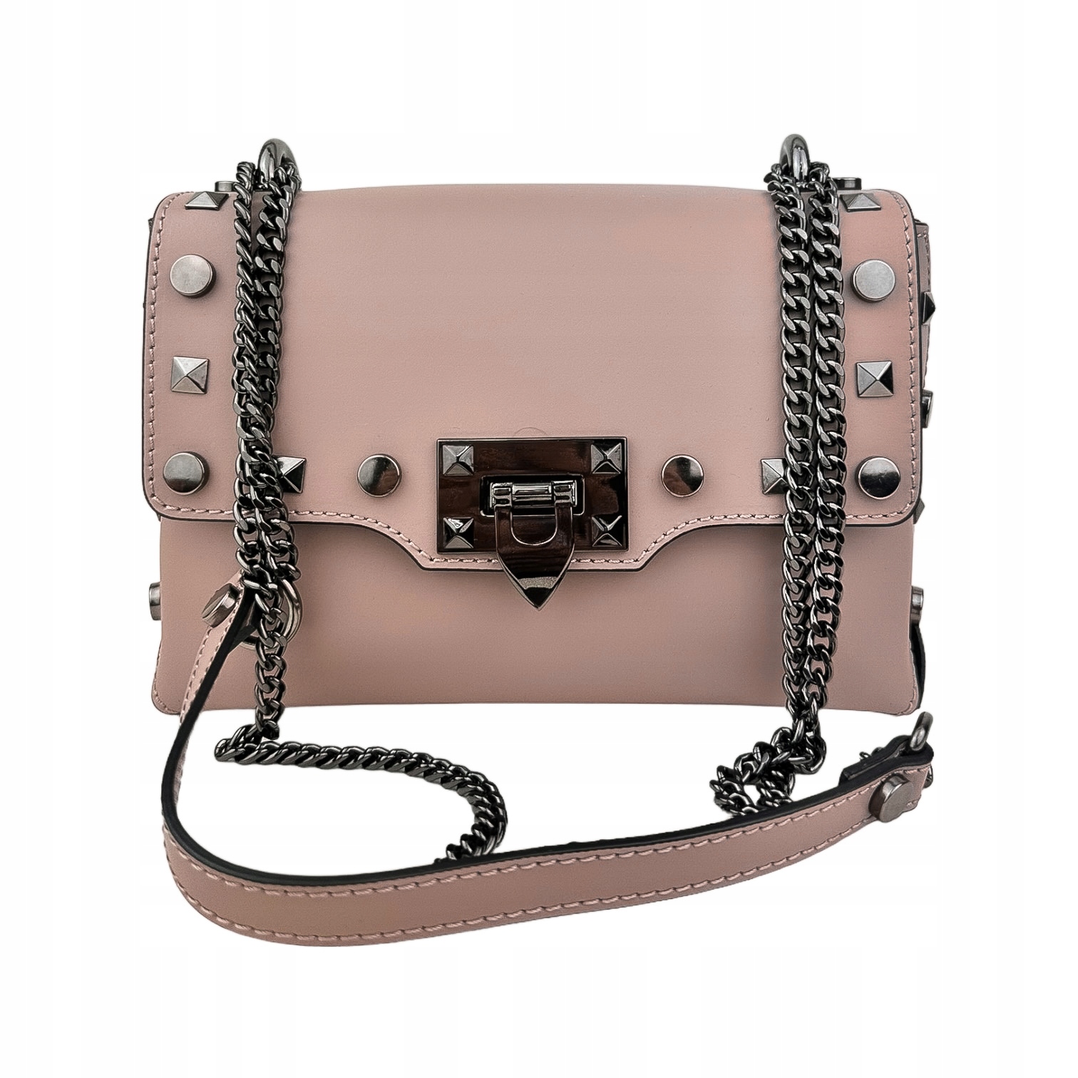 Dámská kabelka z přírodní kůže Prima-M Pudrová