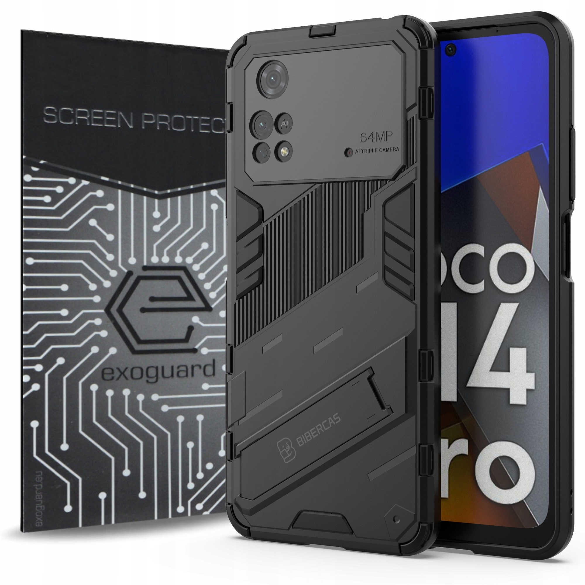 

Etui Pancerne Case+szkło do Xiaomi Poco M4 Pro