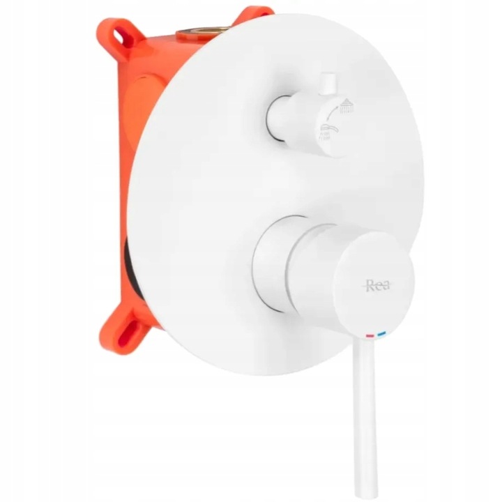 Bateria LUNGO biała wannowa podtynkowa REA Marka Rea