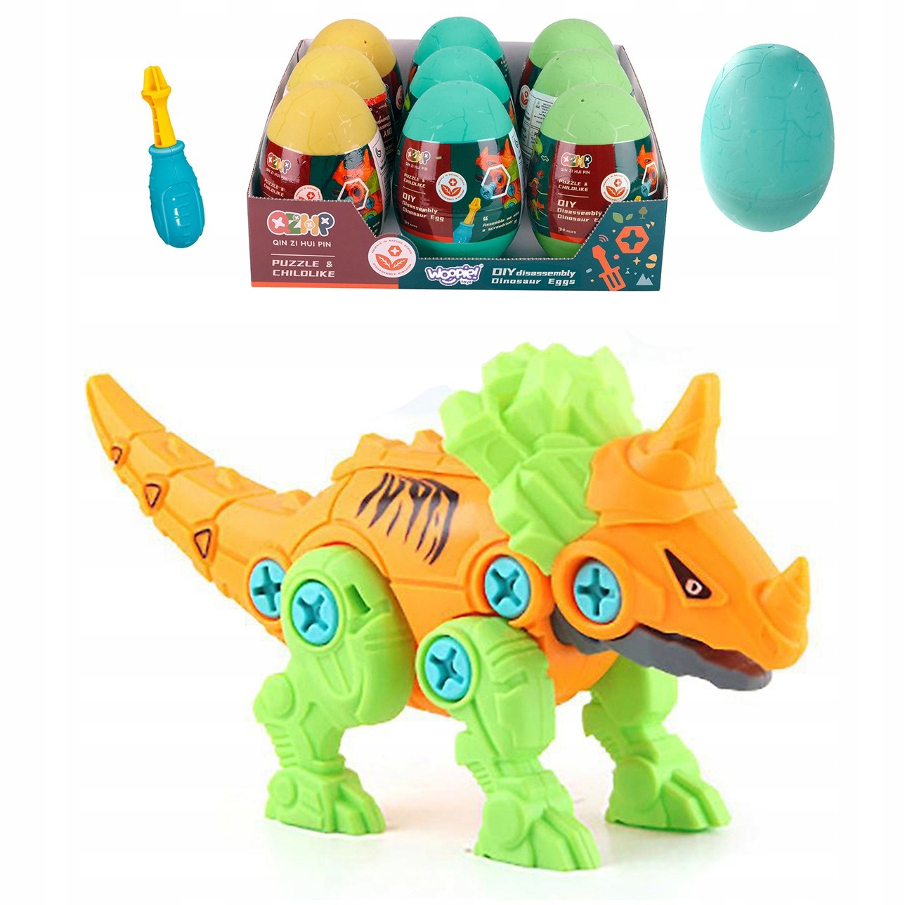 

Dinozaur Do Skręcania W Jajku Śrubokręt 2w1 Woopie