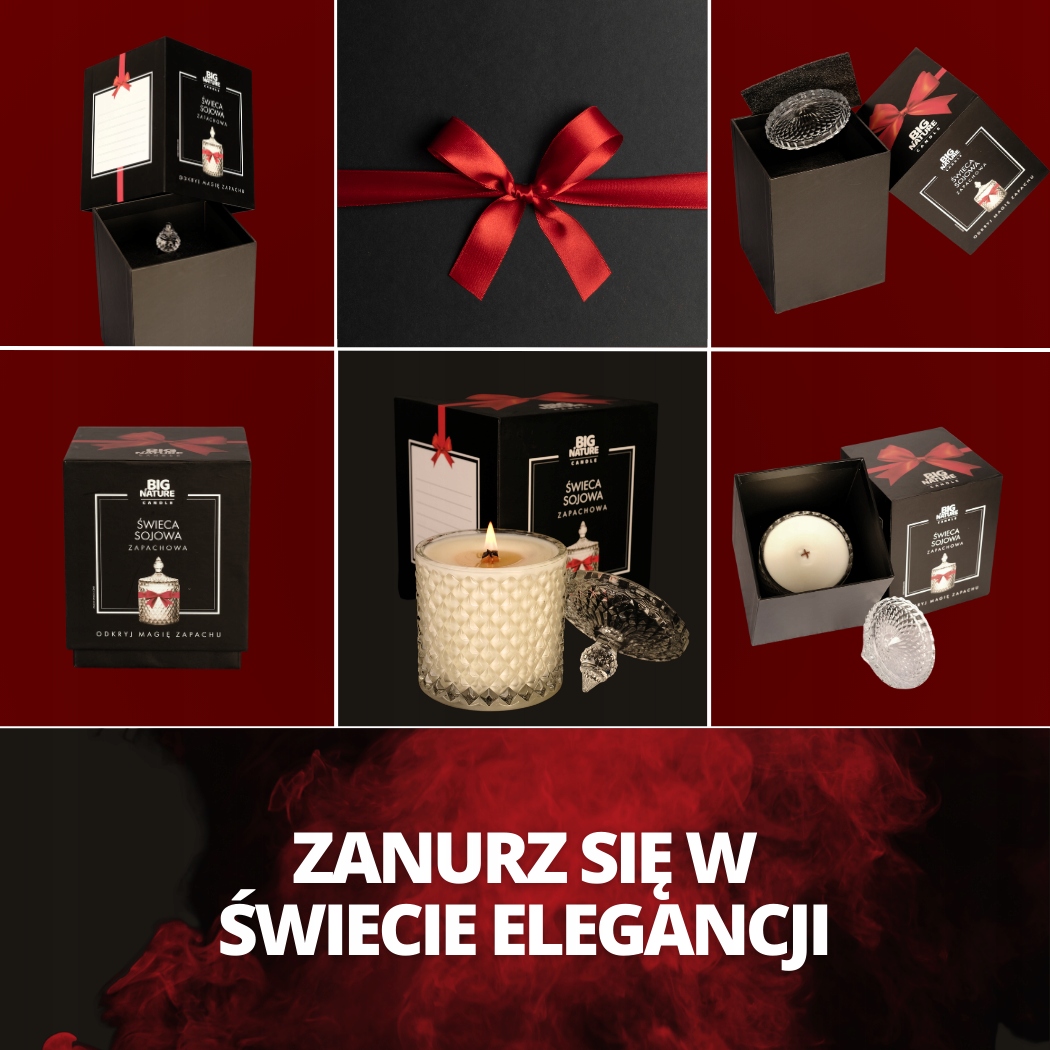 Świeca sojowa zap. insp. DIOR FAHRENHEIT 485g PREZENTOWA - BIG NATURE CANDLE — 3