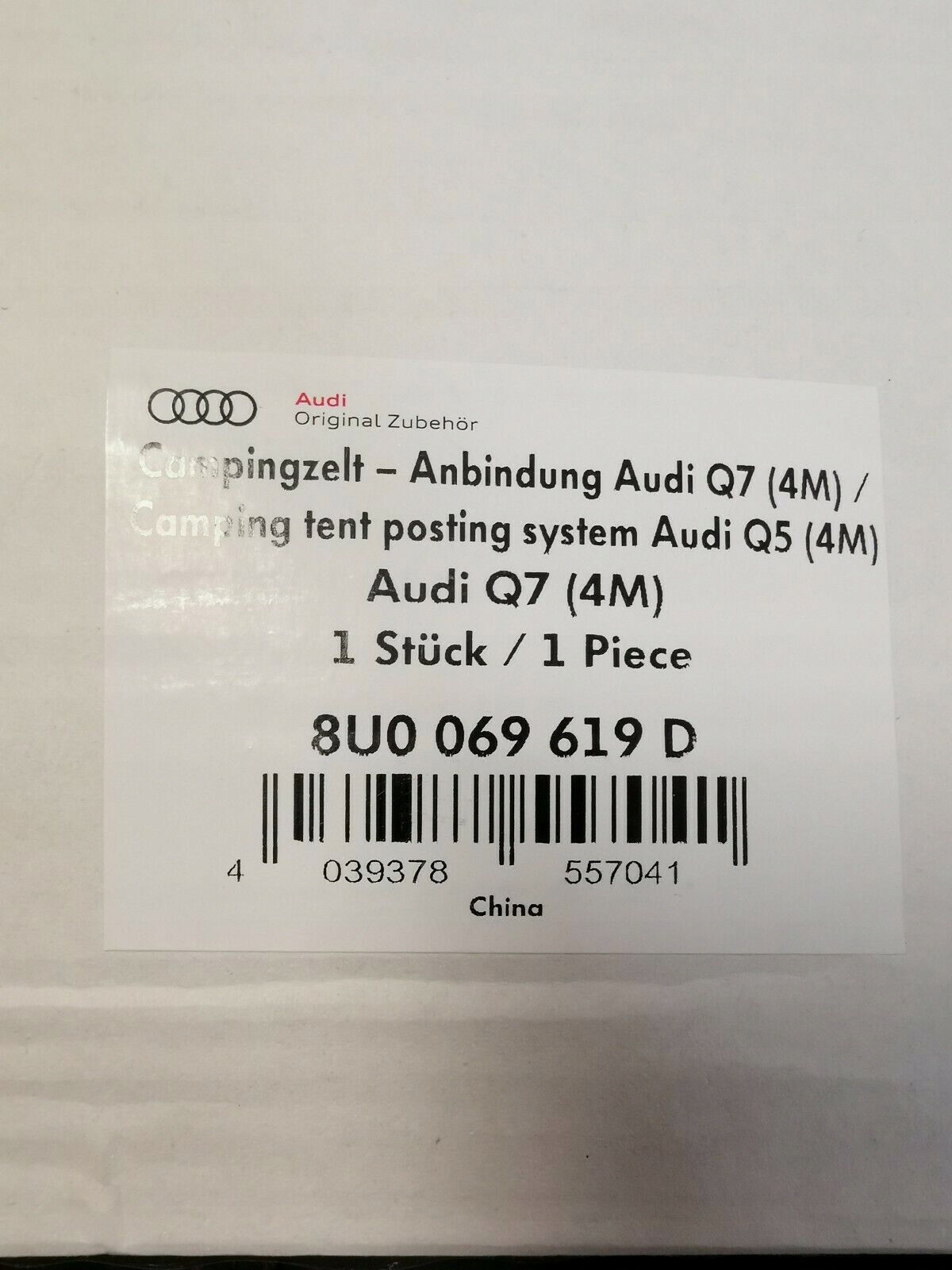 Spojka s stanom Audi Q7 8U0069619D