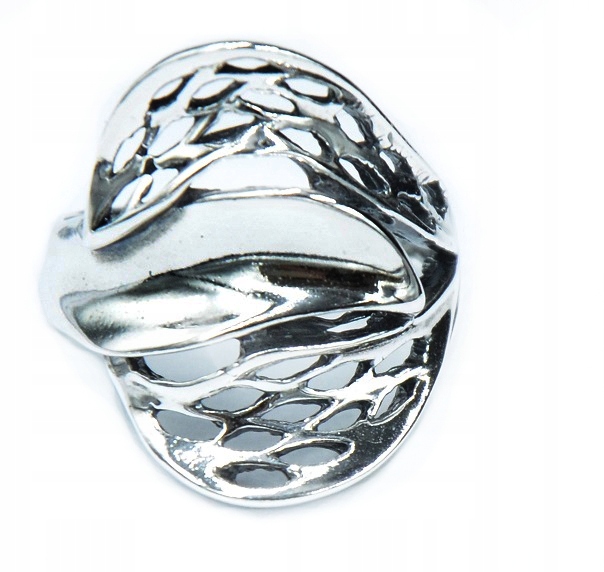 

Srebrny Pierścionek Ażurowy Pr925! Rozmiar 13