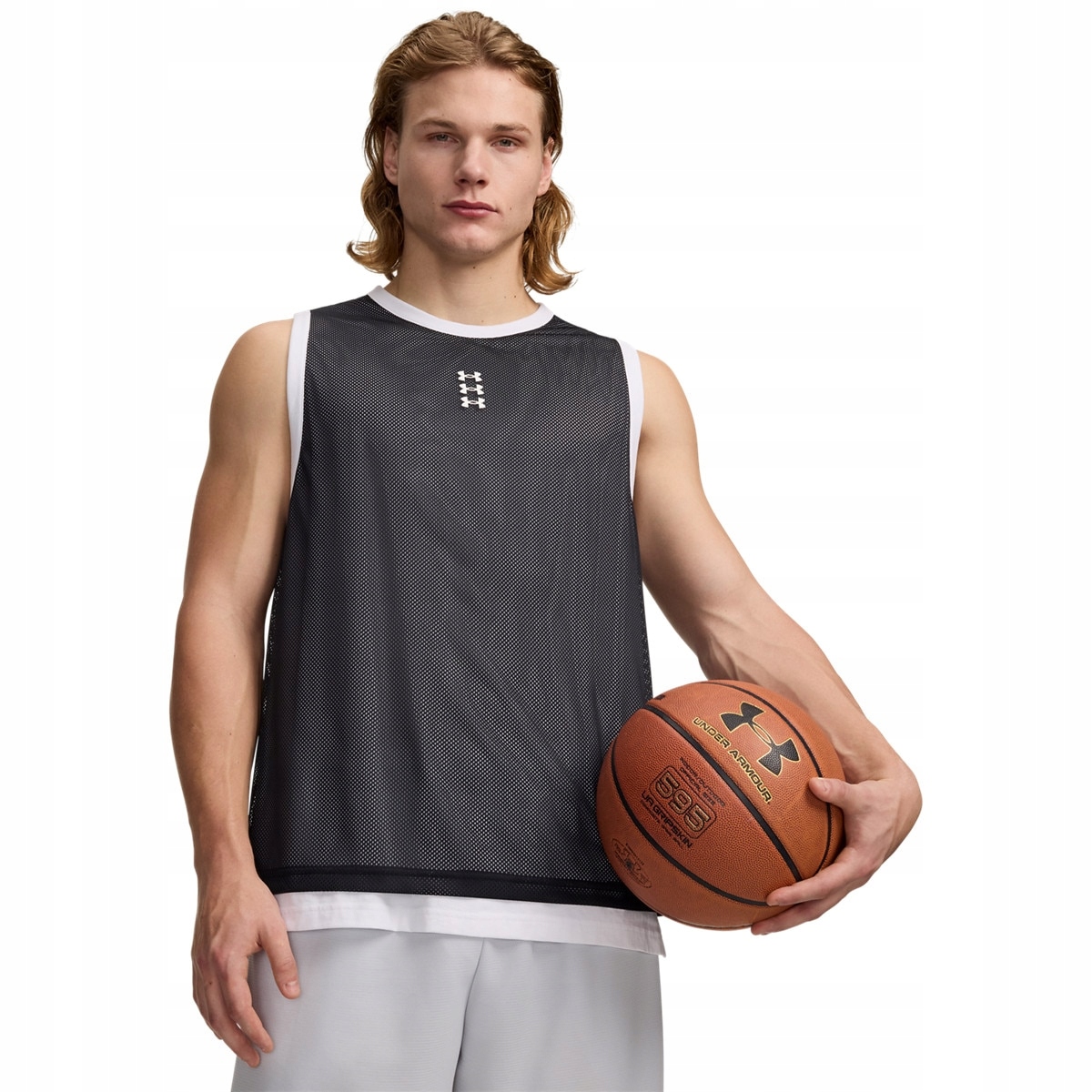 Męski top do koszykówki Under Armour Ua Hoops 695 Tank Czarny S