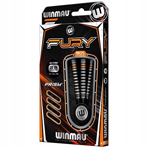 WINMAU Fury 28g Steeltip Rzutki Wolframowe z Flights i Shaftami — miniatura 4