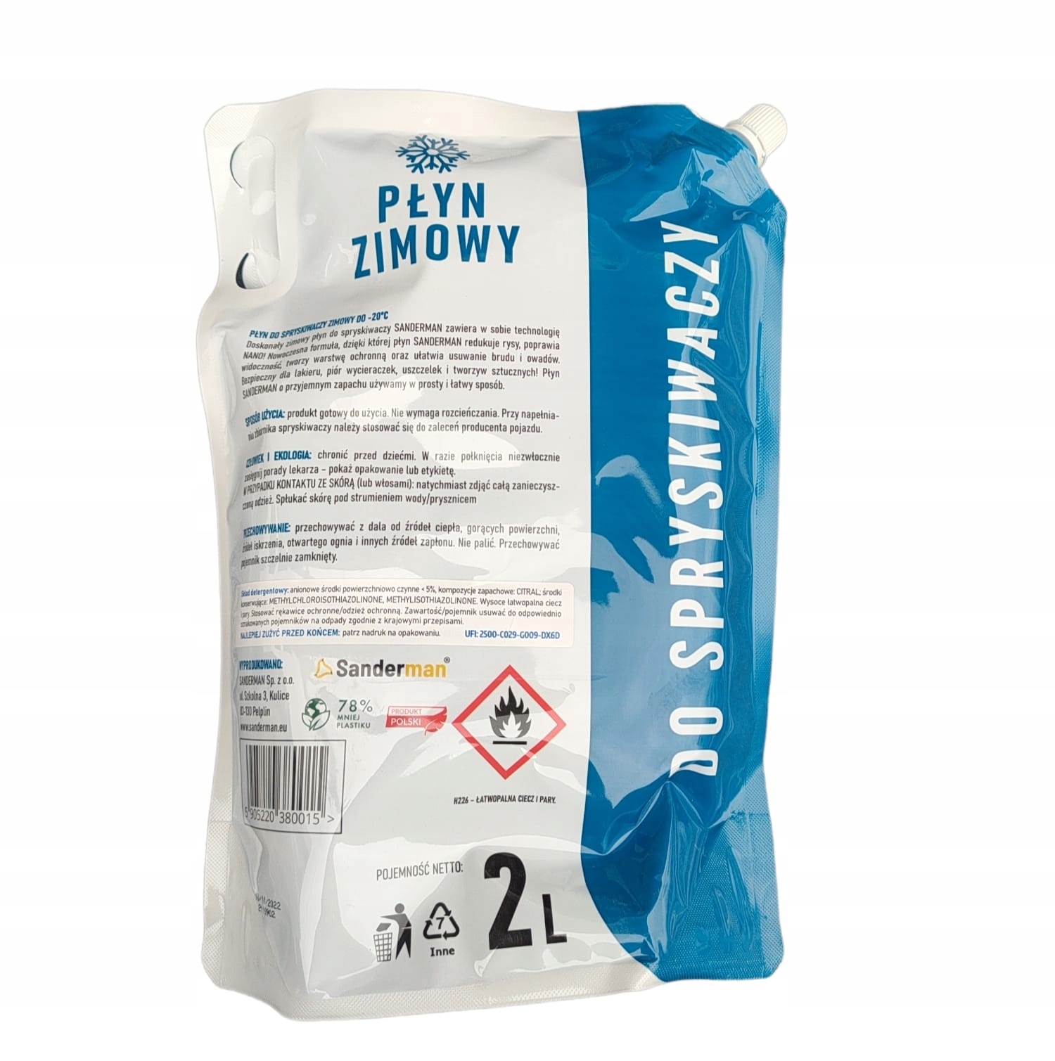 

Zimowy Płyn Do Spryskiwaczy -20 Gotowy 2L Ekopack