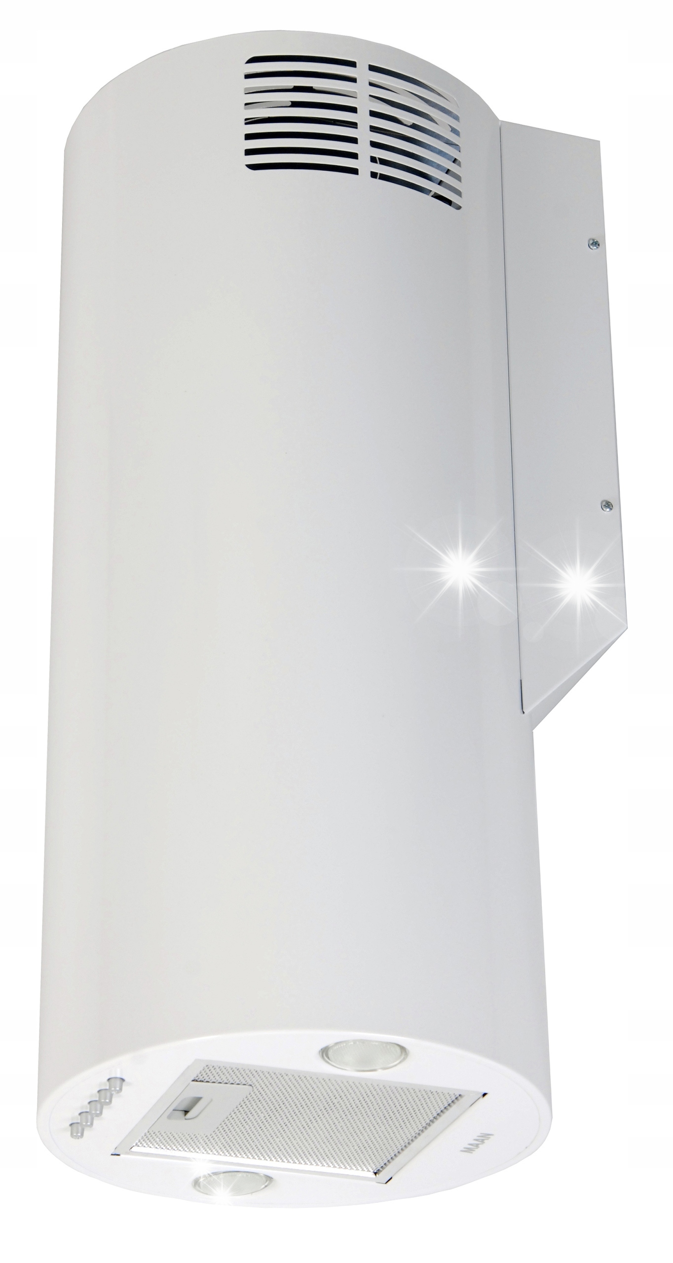 Okap kuchenny kominowy Maan Tuba Elba Wpb 731 Biały Przyścienny 31cm