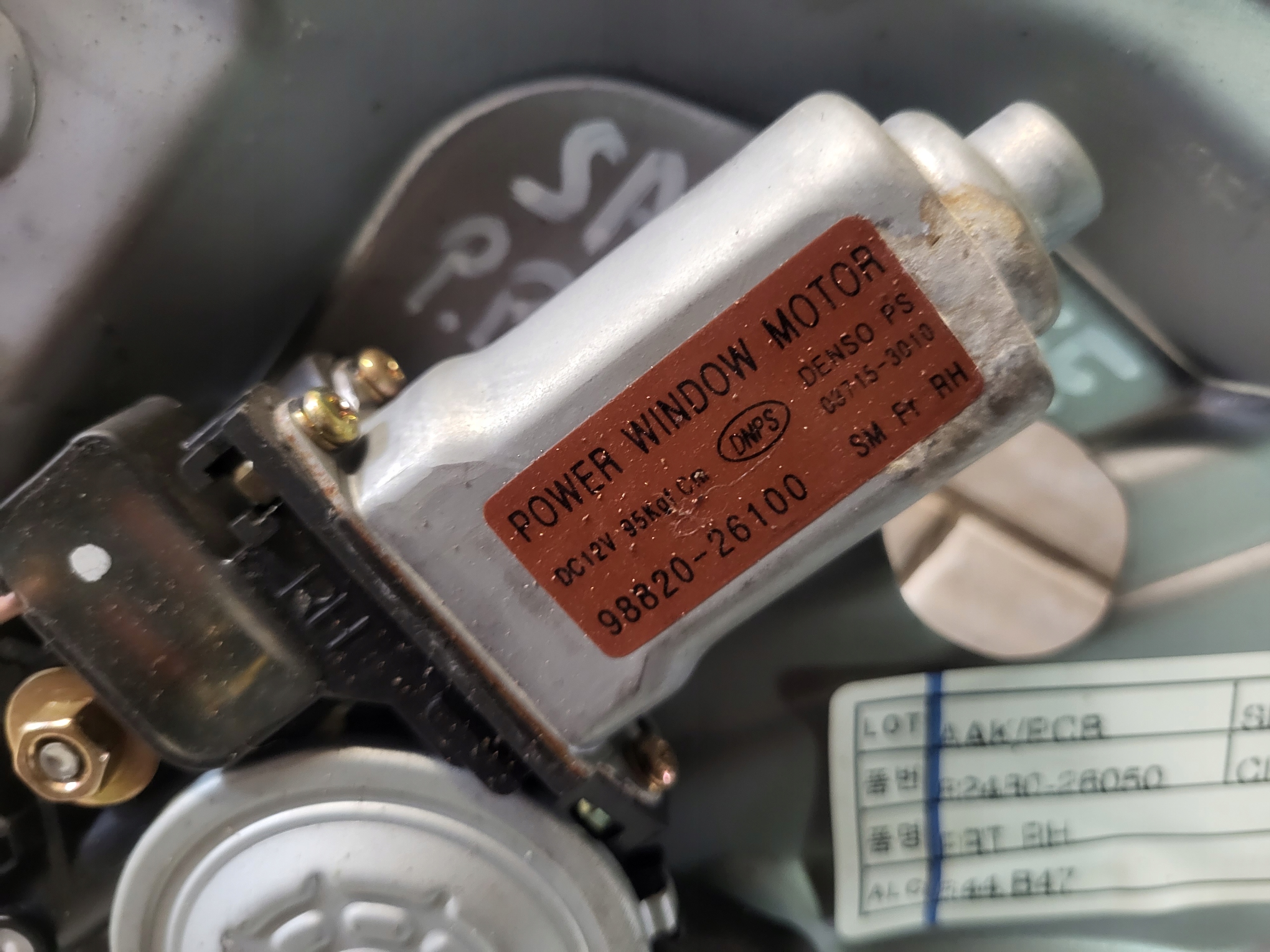 window regulator right front HYUNDAI SANTA FE and