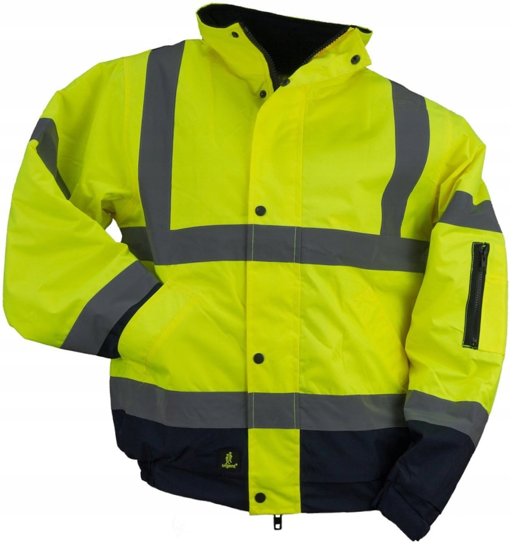 Kurtka robocza Zimowa Odblaskowa męska Ocieplana Wodoodporna żółta Bhp 3XL