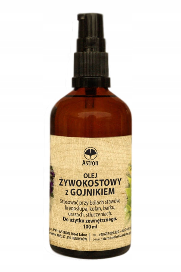 

Olej Żywokostowy Z Gojnikiem olejek 100ml Astron