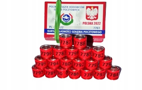 

Obrączki Dla Gołębi Pocztowych - Z Kartami - 2022