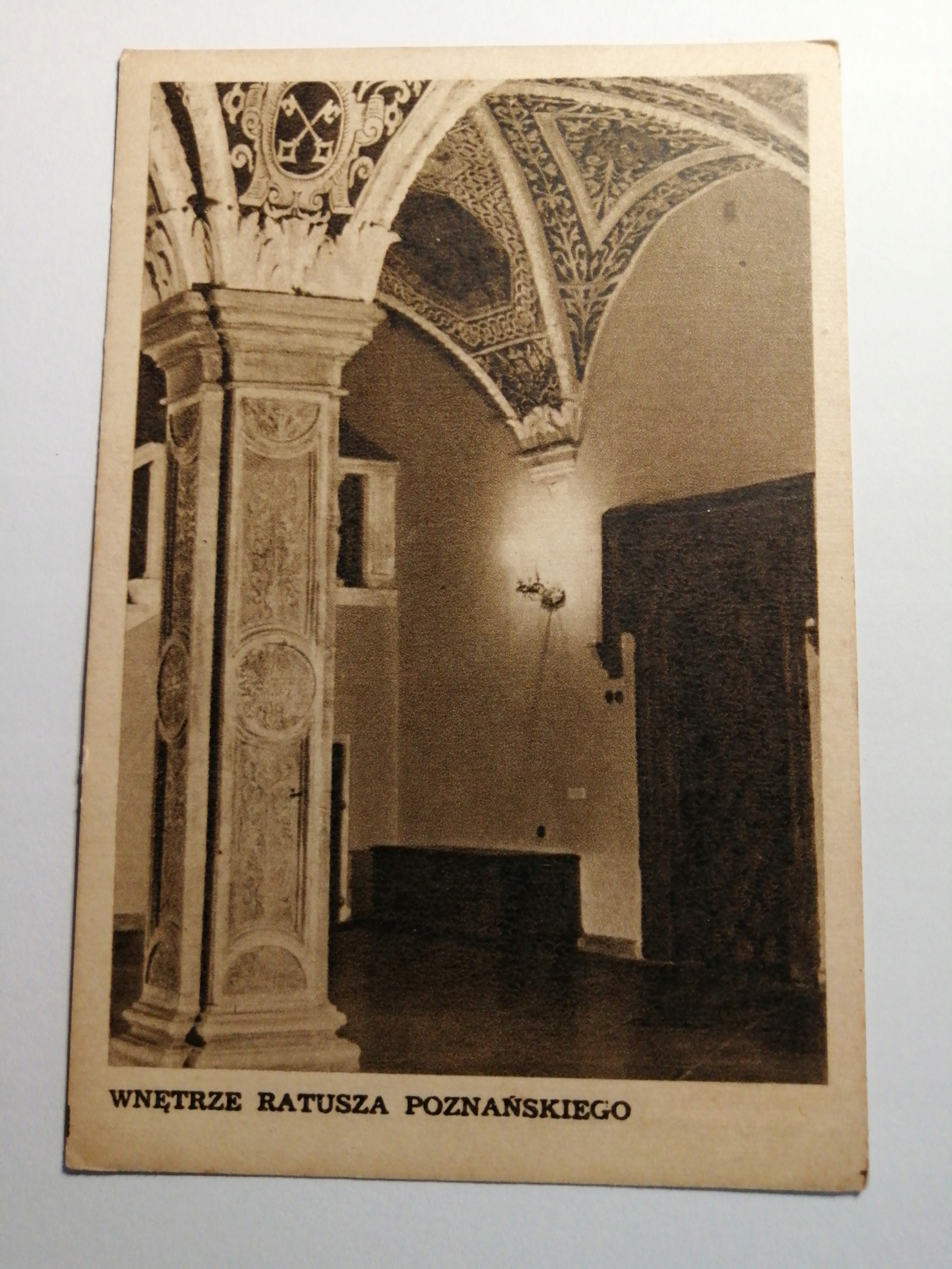 POZNAŃ 1955- WNETRZE RATUSZA POZNAŃSKIEGO