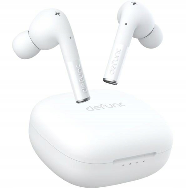 DeFunc Bluetooth 5.2 sluchátka True Entertainment bezdrátová bílá/bílá