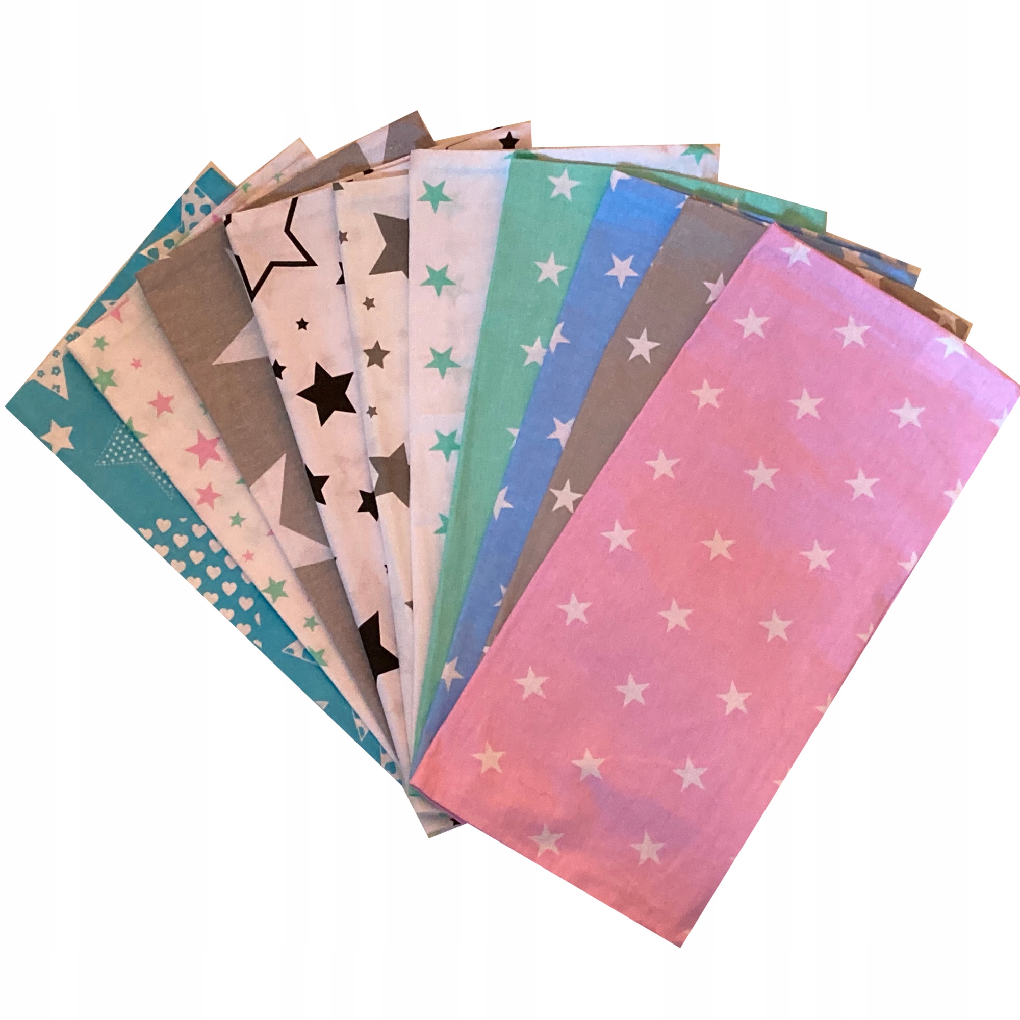 

Poszewki bawełniane 40x40 Zestaw mix-gwiazdy-10szt