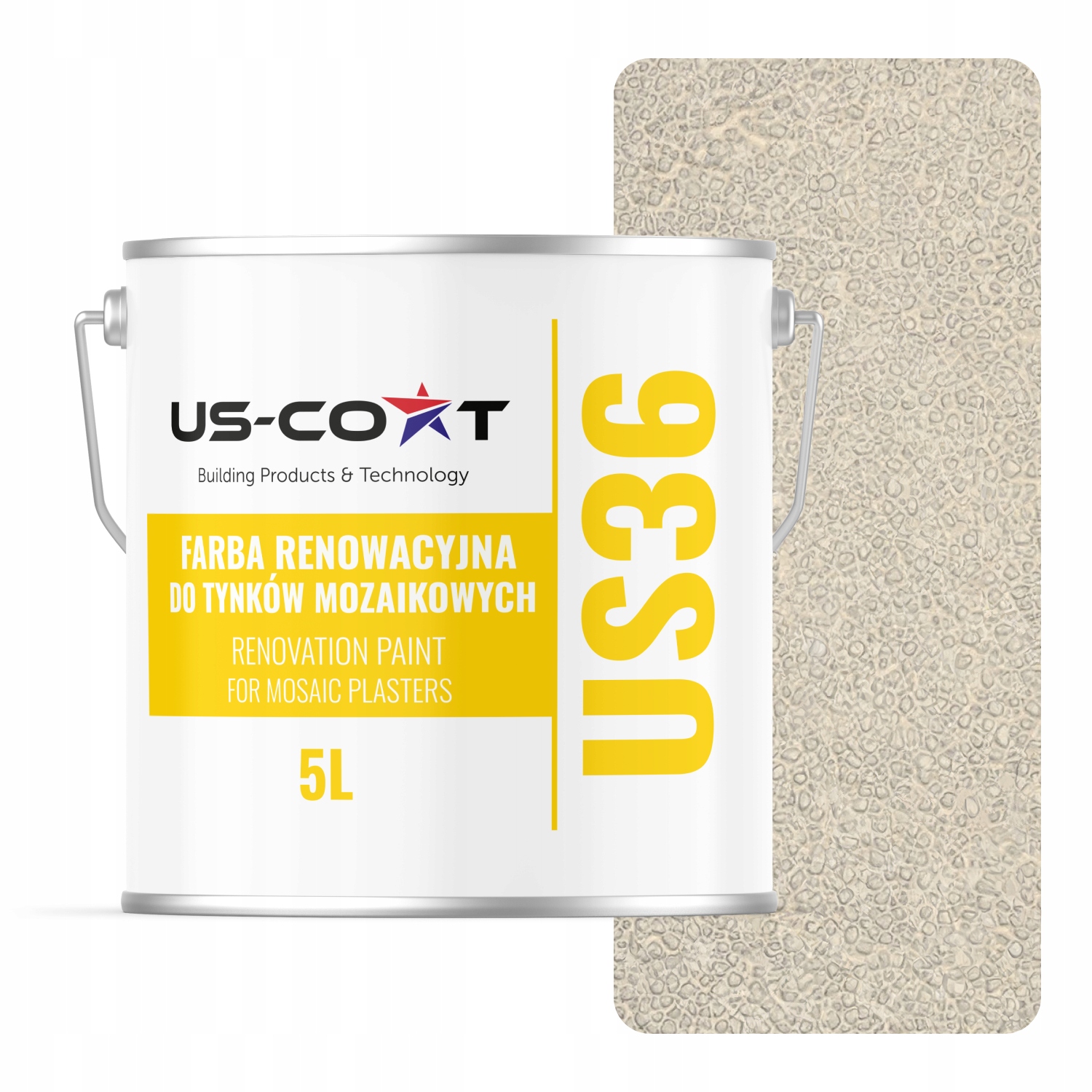 Obnovovacia farba na mozaikovú omietku 5L Obnova Biela Alpská RAL9010