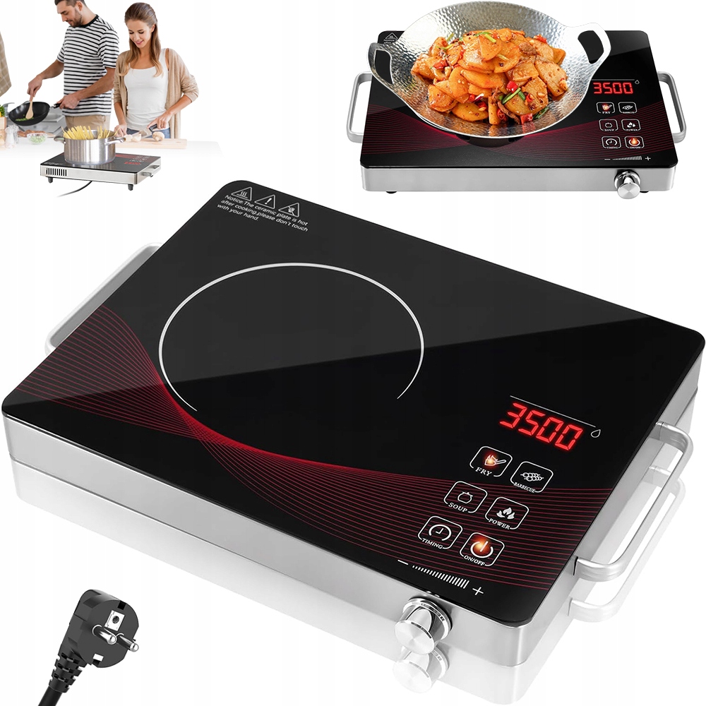 Płyta Indukcyjna Kuchenka Jakość Premium! Max Pole Grzewcze 41*29.5*6cm