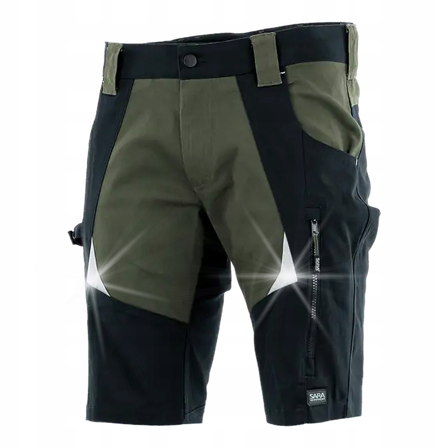 Krótkie spodenki robocze elastyczne męskie stretch Cottonflex XL