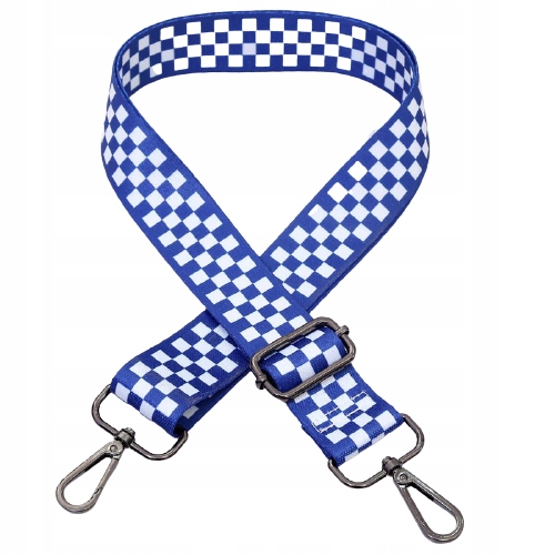 

Pasek Do Torebki Torby Grafitowe Okucia Krata