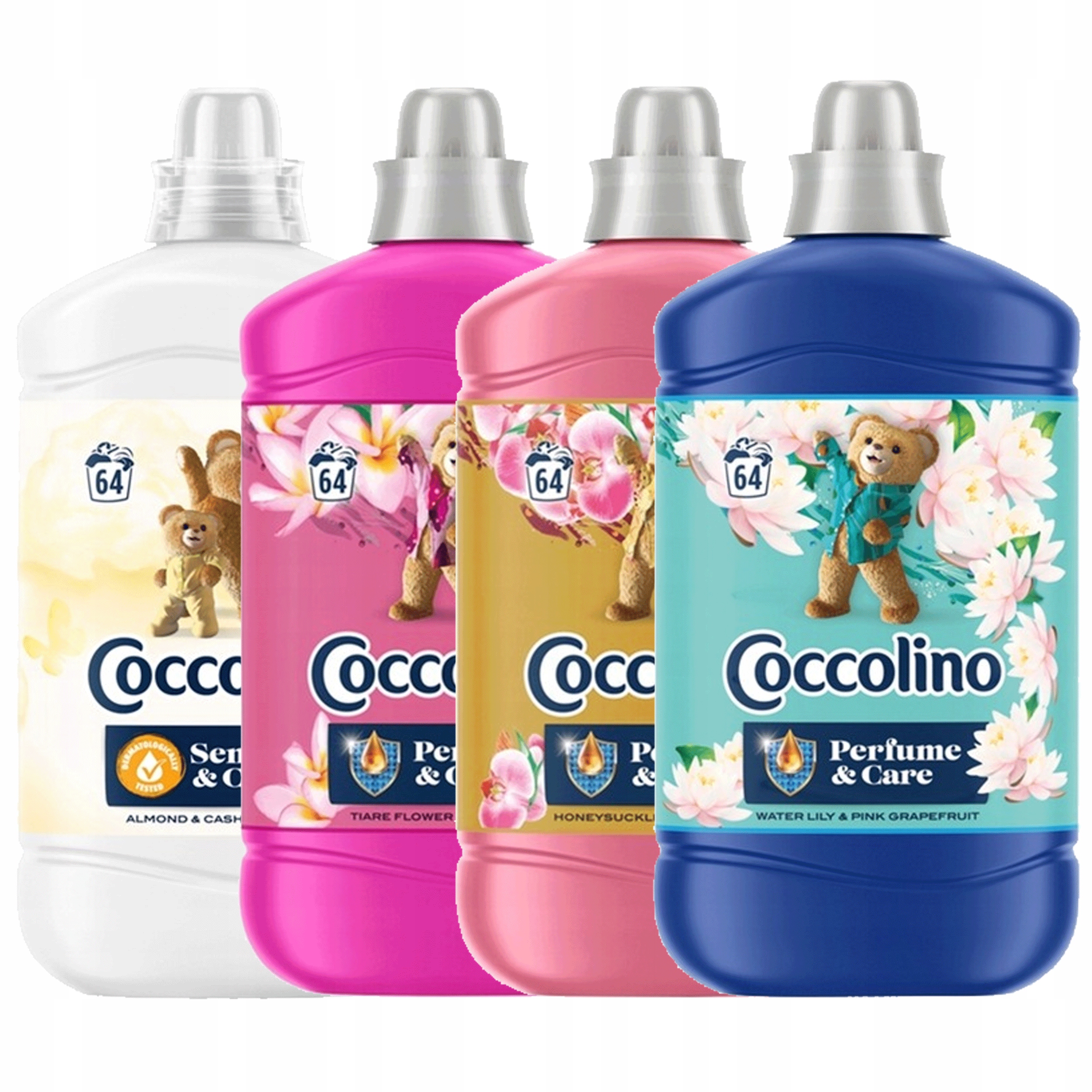 Levně Sada Coccolino Perfume&Care Waterlily & Red Friuts 1,6 l x 4 MIX 6,4 l