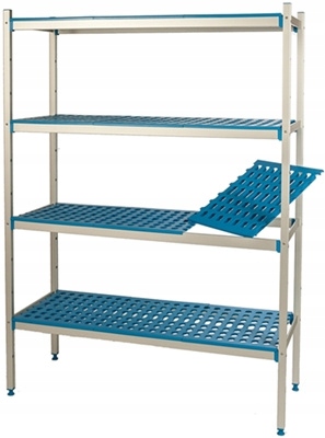 REGAŁ DO MAGAZYNU 4-PÓŁKOWY Z ATESTEM 373x60x175