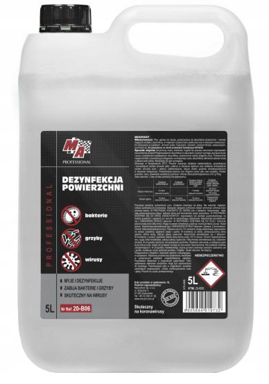 

Płyn Do Dezynfekcji Powierzchni Antywirusowy 5L