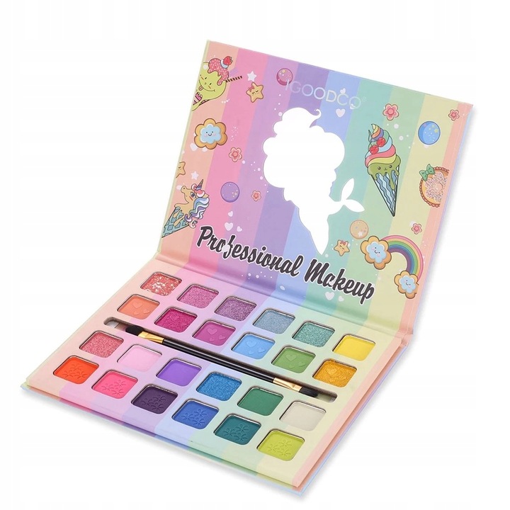 ZESTAW DO MAKIJAŻU DUŻY PALETA CIENIE DO POWIEK MAKE UP 24 KOLOROW DZIECI Kod producenta LK3602