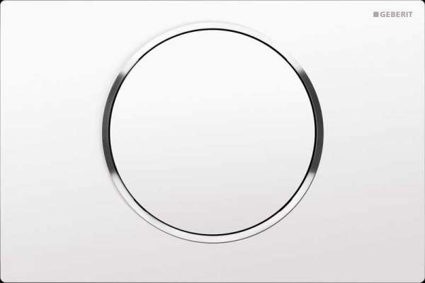 Splachovacie tlačidlo pre Wc UP320 Geberit Sigma10 115.758.KJ.5 biela s chrómom