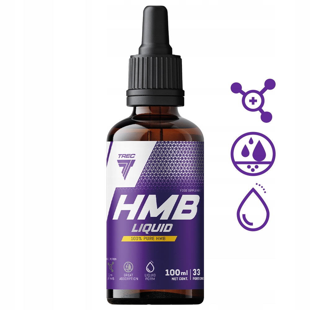 TREC HMB LIQUID 100 ml RZEŹBA REDUKCJA MAŚLAN BESTŁUSZCZOWA MASA MIĘŚNIOWA