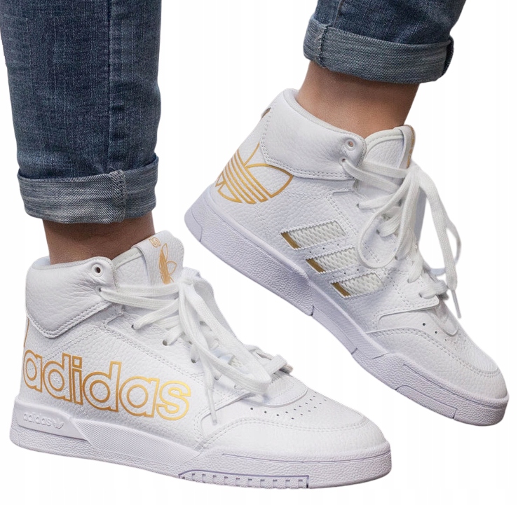 Pánské botasky Adidas Originals Drop Step XL sportovní obuv bílé 44 2/3
