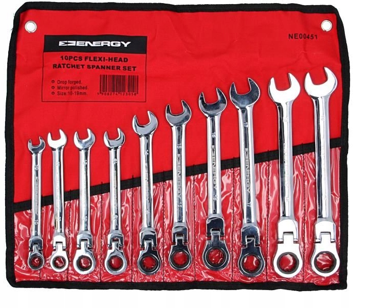 Energy Plocho-očkové Kľúče S Pohyblivou Hlavou NE00451