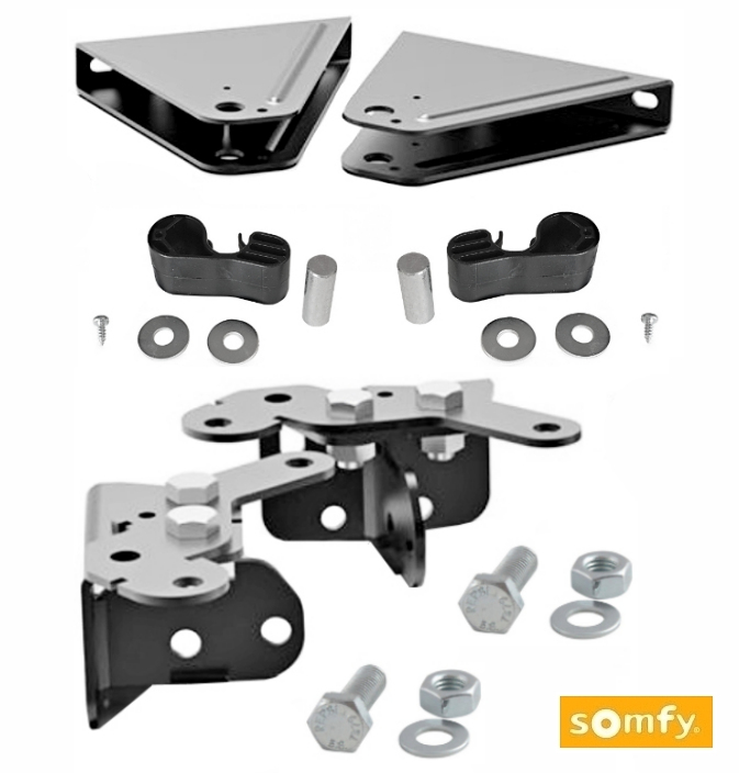 Somfy držáky pro pohon brány na každý sloupek Sgs Essential Exavia Kpl