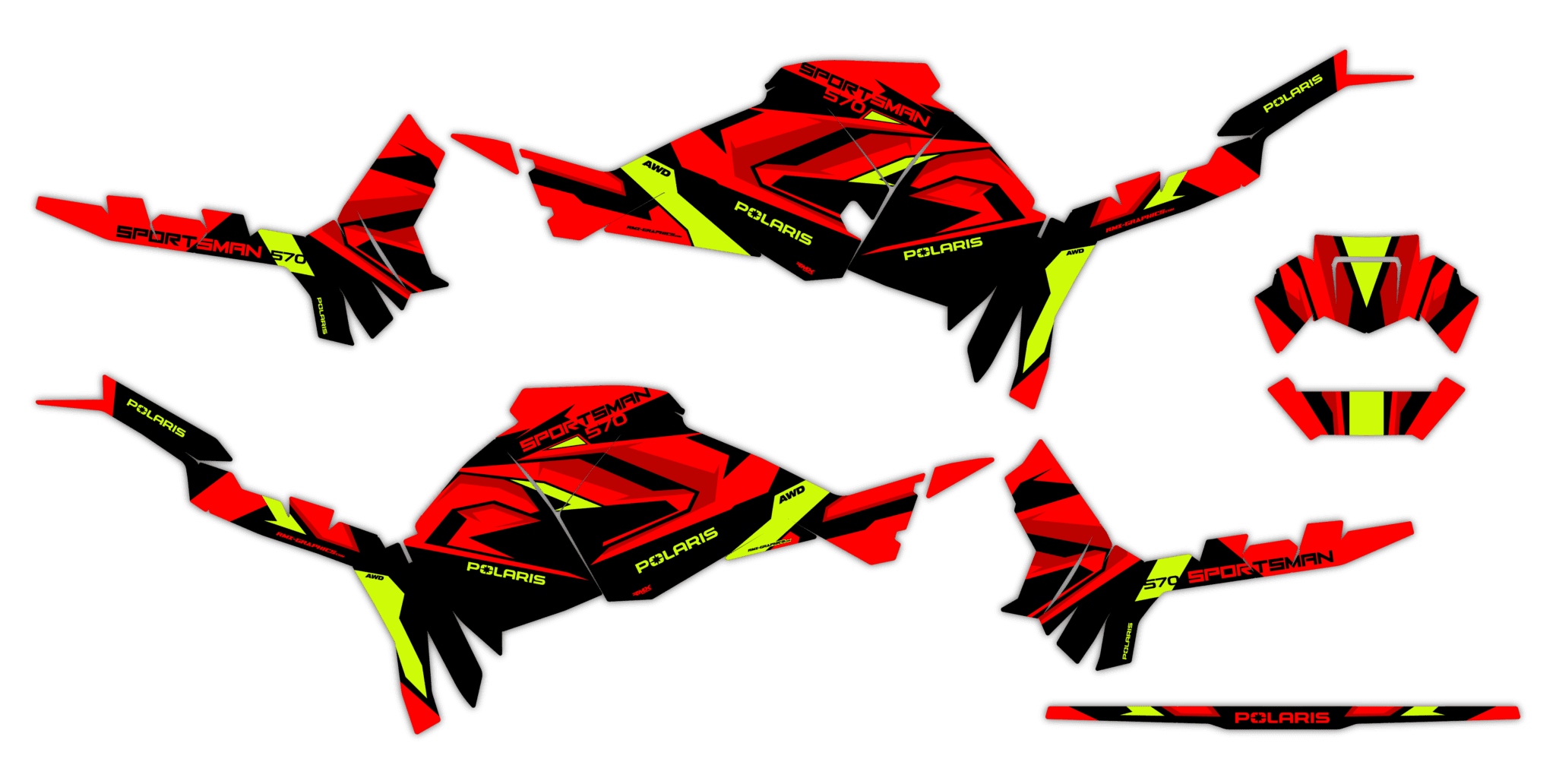 Dýha Samolepky Polaris Sportsman Touring 570 2025+ #2783000