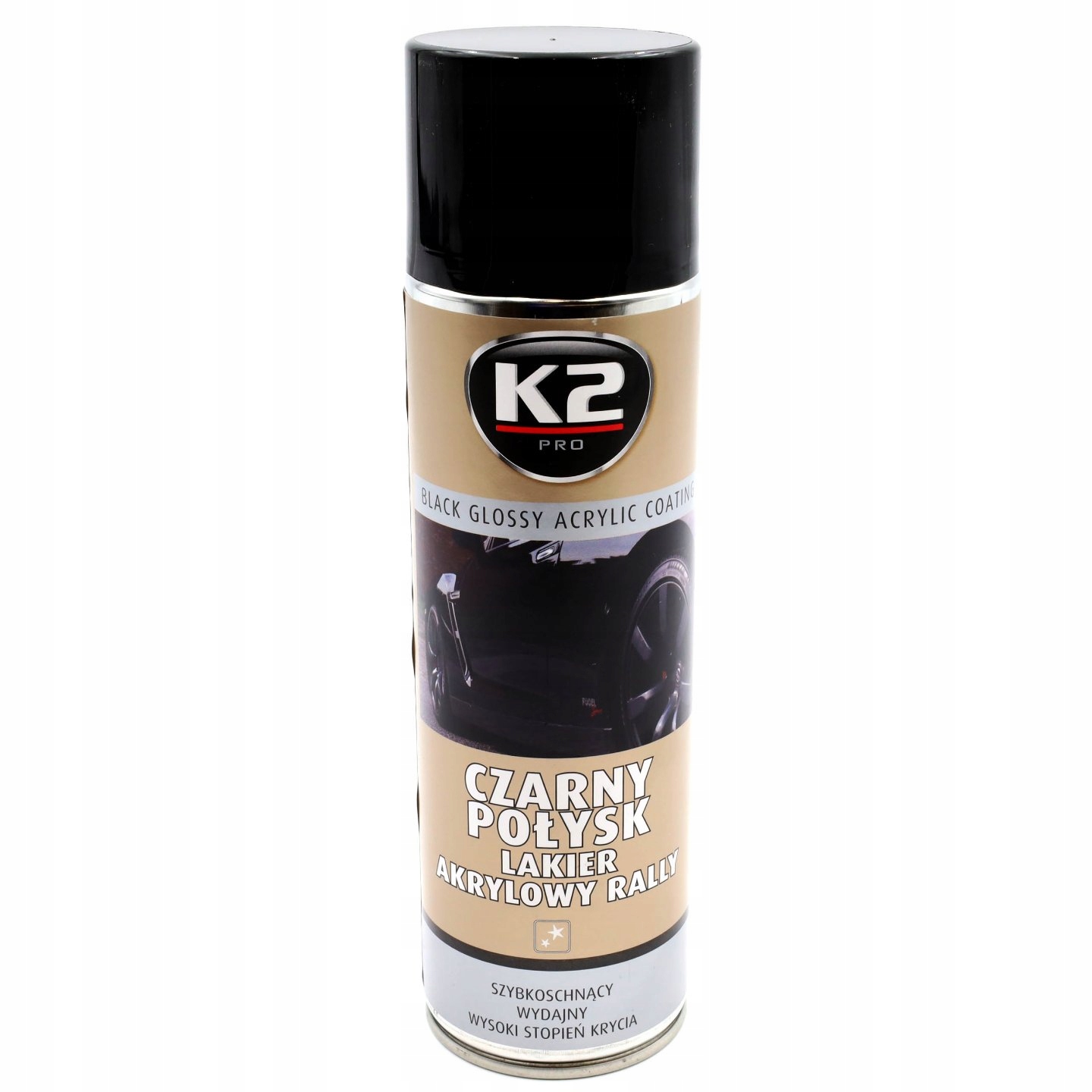 

Lakier Akrylowy Czarny Połysk K2 500ml L341
