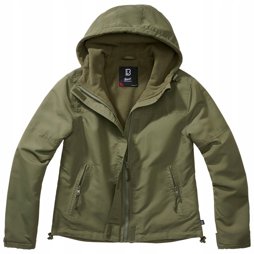 Dámská lehká větrovka Brandit Windbreaker Frontzip Olive M