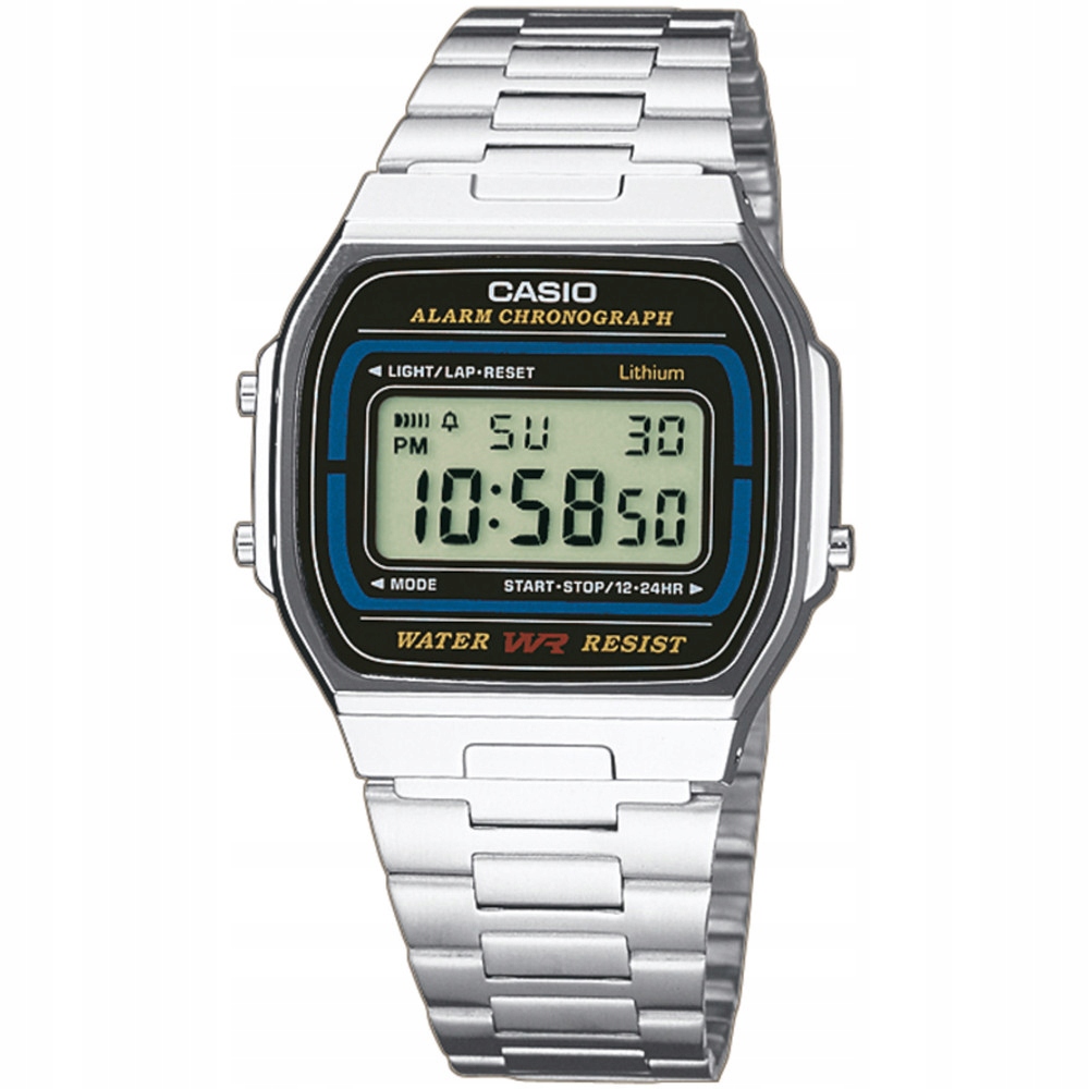 Hodinky Casio Vintage A164WA-1VES stříbrné