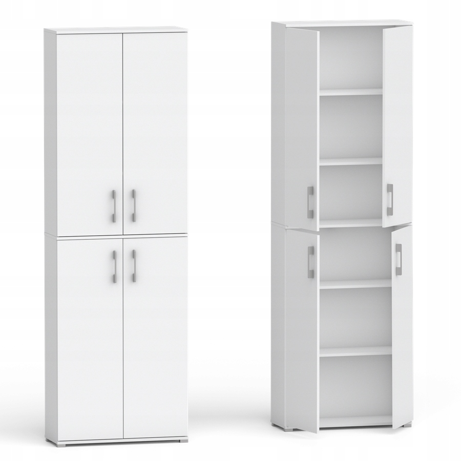 Veľký Vysoký Regál XXL Biely White Pracovňa Salon Viac ako 2 metre