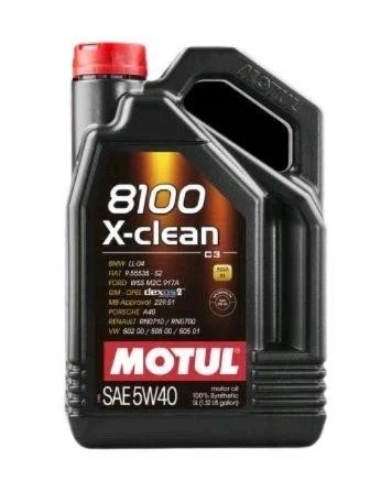

Olej silnikowy Motul 8100 X-Clean 5W-40, 5 L