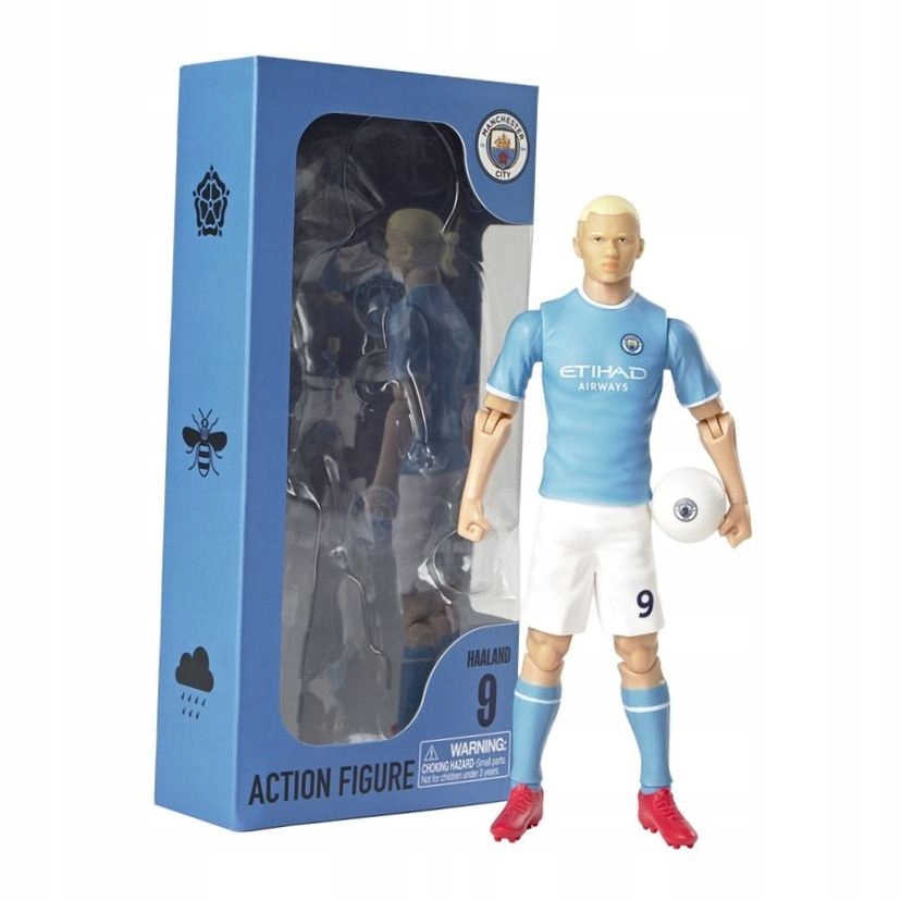 Sběratelská figurka fanouška Haaland Manchester City 20 cm, klubová kolekce