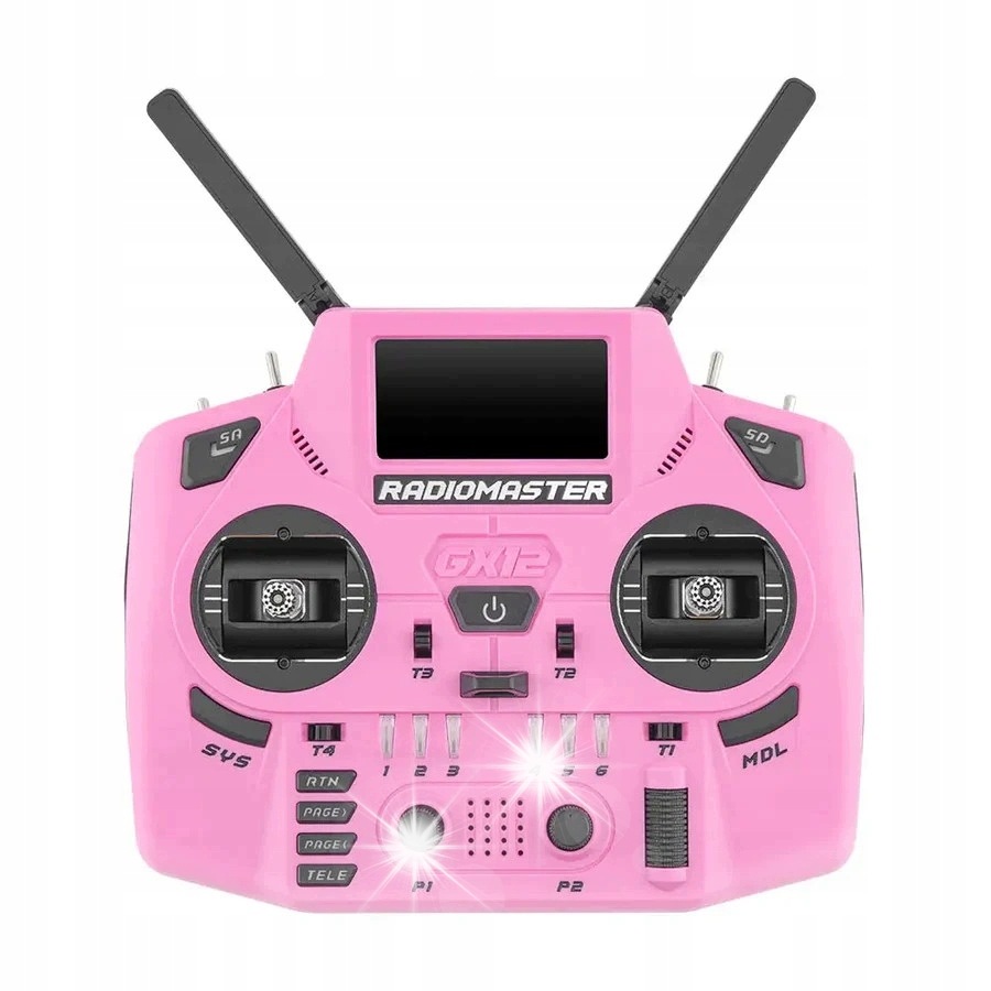 RadioMaster GX12 Crush Edition vysílač Elrs 2.4GHz 900MHz M2 růžový