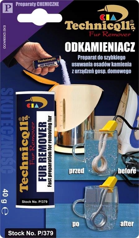 

Odkamieniacz w proszku 40g do Czajników, Pralek