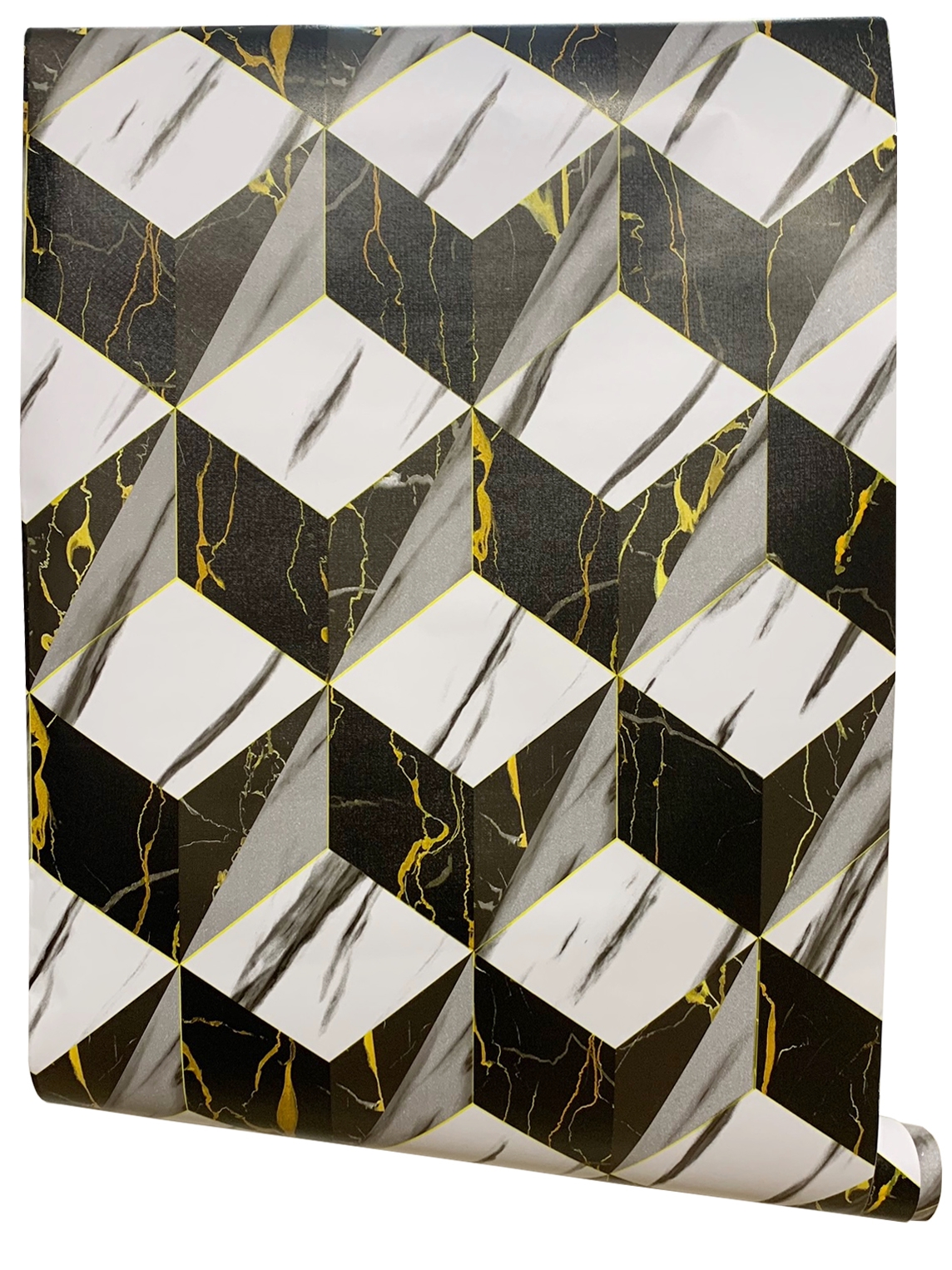

Tapeta samoprzylepna Czarna hexagony okleina T4004