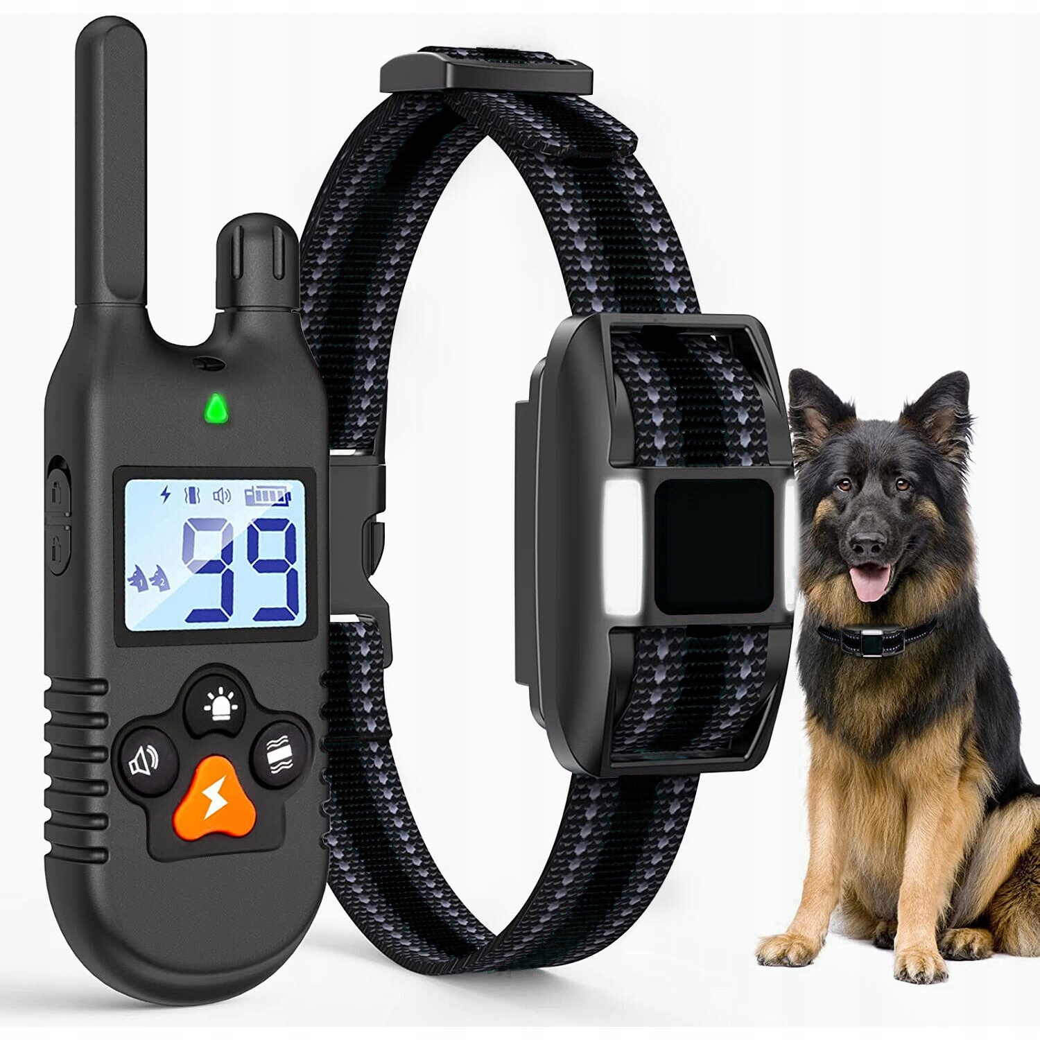 Levně Elektrický Výcvikový Obojek Pro Psa Proti Štěkání S Dálkovým Ovládáním, 3 Režimy